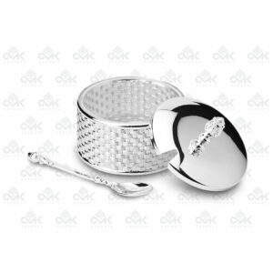 Round Multi Utility Container With Spoon and Lid - Image 2