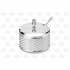 Round Multi Utility Container With Spoon and Lid - Image 3